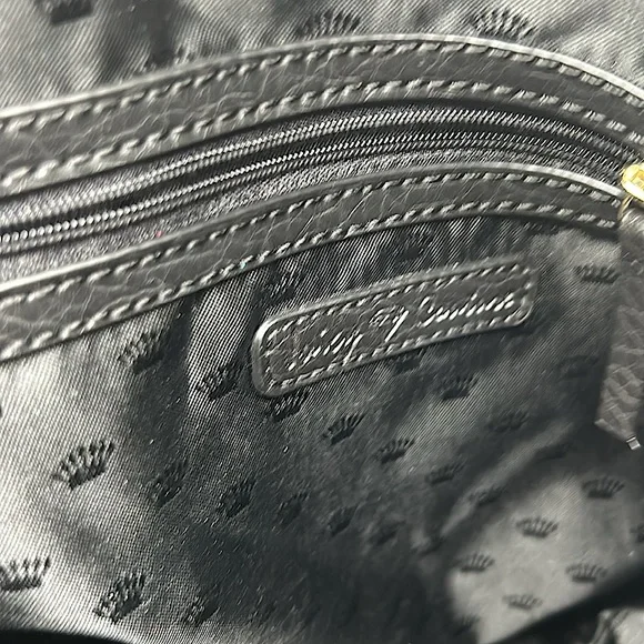 Juicy Couture Y2K Vintage Blue/Pink Glitter Velvet Tote Handbag Purse 👛 👛 - Picture 9 of 9